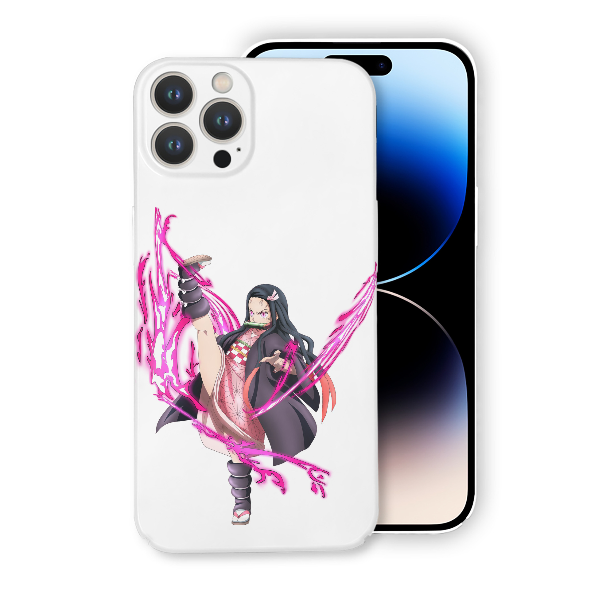 （画像用） 鬼滅の刃（きめつのやいば）竈門 禰󠄀豆子／かまど ねずこ Kamado Nezuko 【iPhone 14シリーズ対応】ハードケース